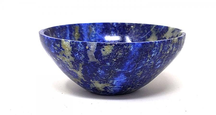 Lapis Lazuli Gem Stone Bowl 2" Diameter x 0.75" High (Approx