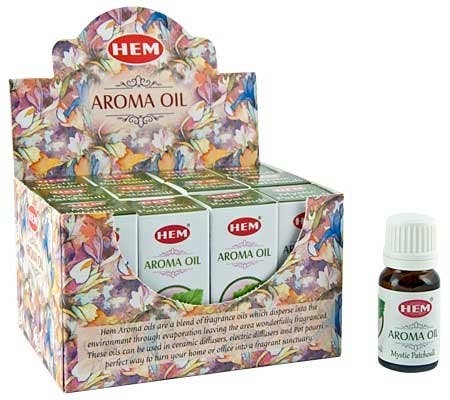 Hem Mystic Aroma Organic Oil 10ML per Bottle (12 P/Box)