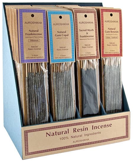 Auroshikha 10 Sticks Resin on Stick Incense Display Set - 80