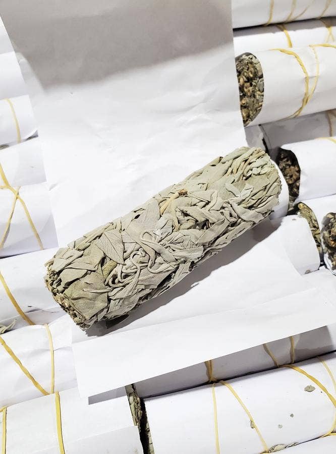 White Sage Rolled in Paper