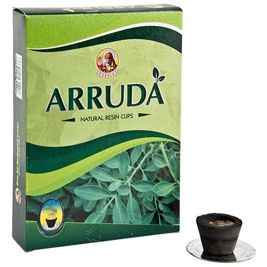 Arruda Natural Perfumed Resin Incense Cup - 12 Cups Per Box