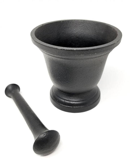 4 1/4" Cast Iron Mortar and Pestle