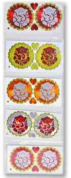 Lord Ganesh In Multicolor Sticker - 2"D (10 Per Pack)