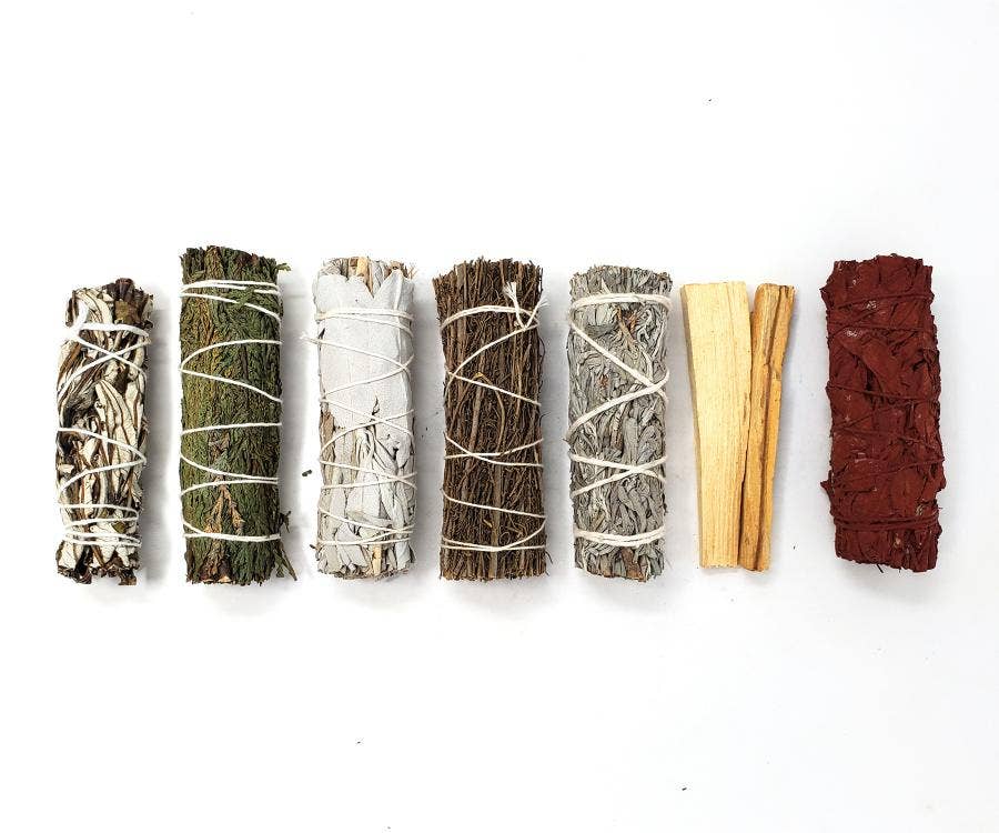 Gift Pack - (Pack of 7) - Smudging Sampler Pack 4" - Dragon'