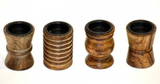 Wooden Assorted Charcoal Burner / Candle holder 3” x 2.25”