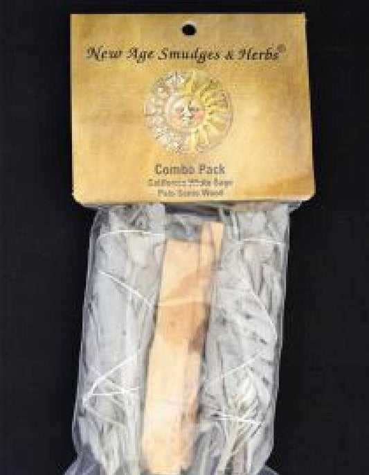 White Sage & Palo Santo Sticks 4" Combo Pack (2 sticks ea.)