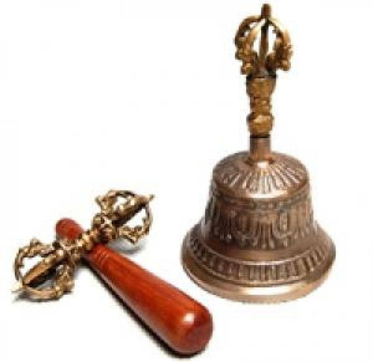 Tibetan Bell with Dorji 6"