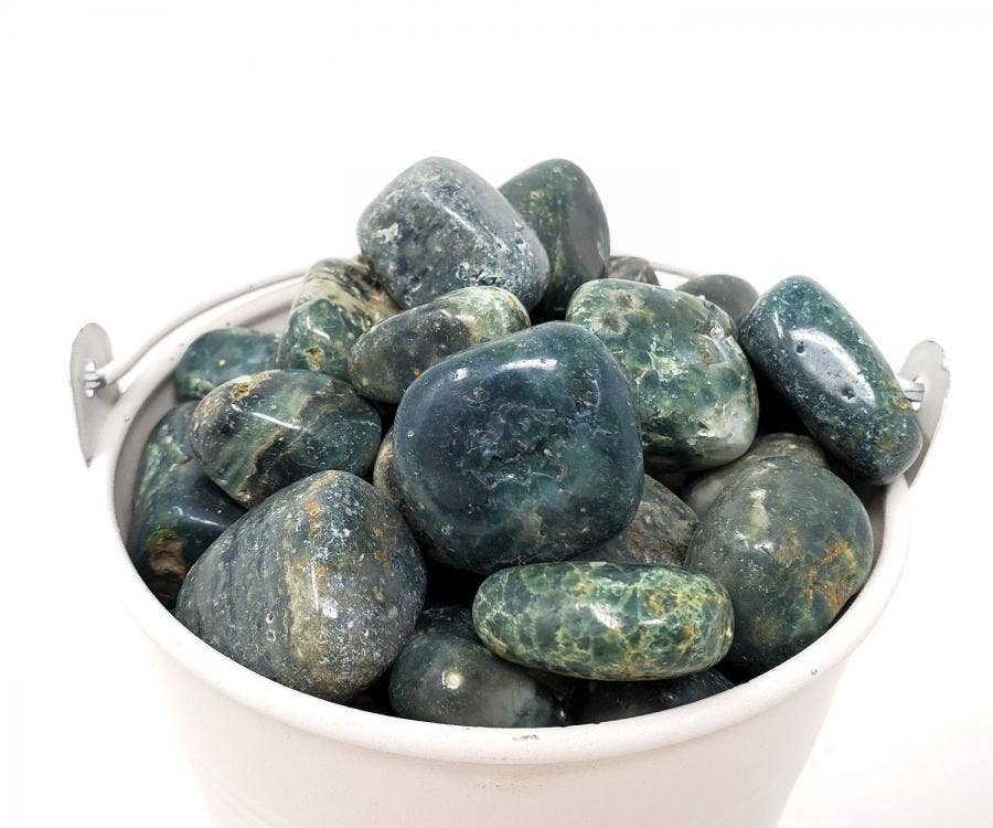 OCEAN JASPER Tumbled Stone 1 Lb (Genuine Polished Gemstone)