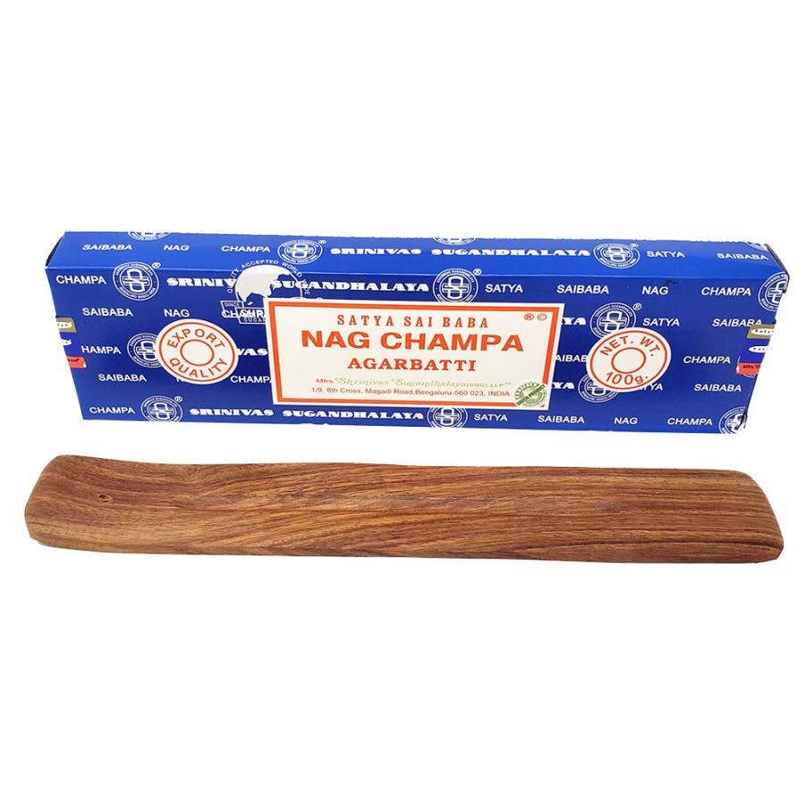 Nag Champa 100gm with Incense Burner Gift Set