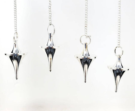 Silver Finish Pendulum 1.75"L with Chain(4PACK)