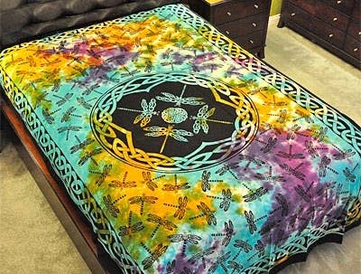 Dragonfly Tapestry (Tie Dye) - 72" x 108"