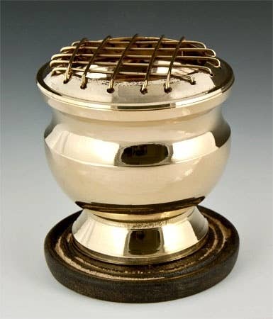 Brass Screen Charcoal Burner - 3"H