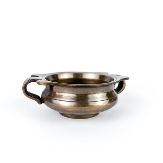 Tibetan Brass Bowl Burner - 3"D, 1.5"H