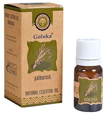 Goloka Palmarosa Essential Oil 10 ML - 1/3 FL Oz.