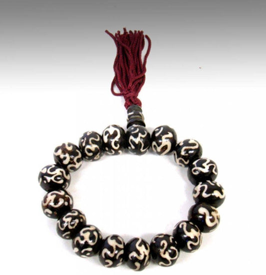 Tibetan Om Bracelet Round Bead (Round)