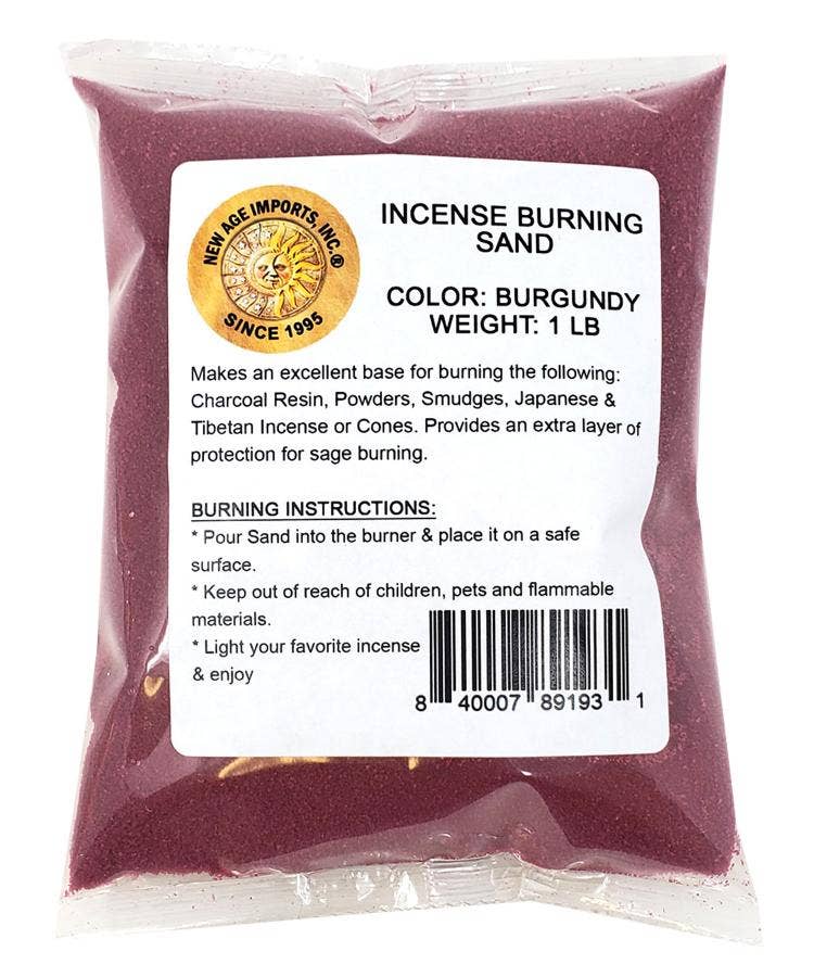 Burgundy Color Sand 1 LB Packaged