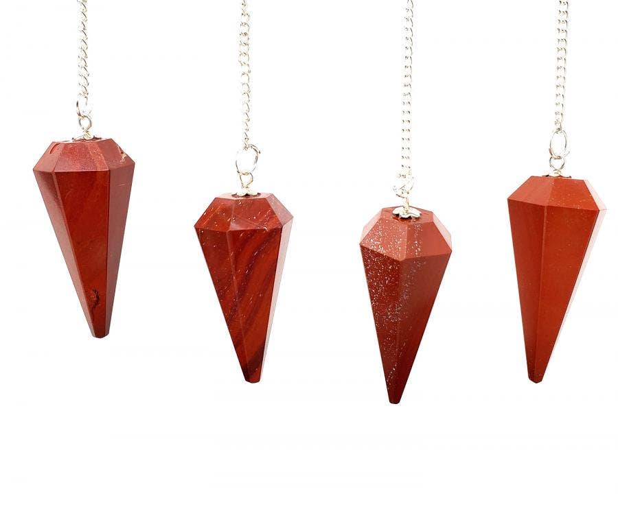 Red Jasper Pendulum with Chain(4PACK)