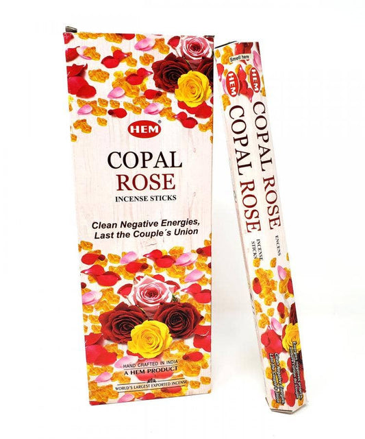 Hem Copal Rose Incense  120 Sticks