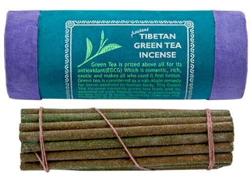 6 Packs Tibetan Green Tea Incense 30 Sticks - 4.5"L