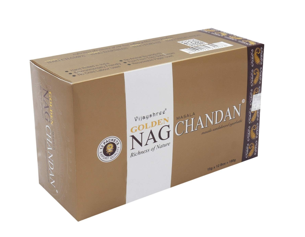 Golden Nag Chandan (Sandal) 15 gm (12/box)