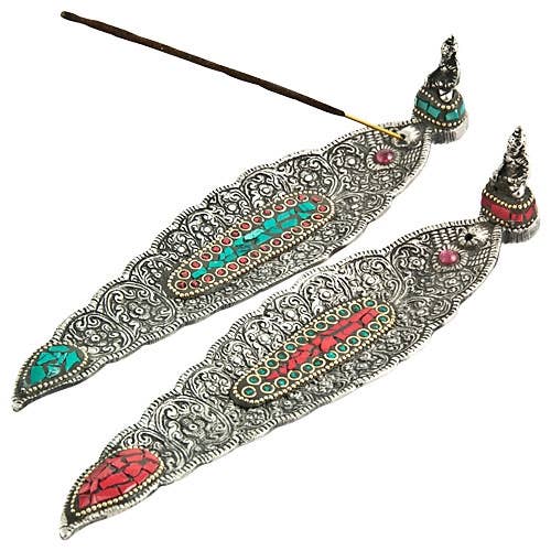 2 Pieces Lord Buddha Incense Stick Burner - 9"L