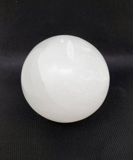 White Selenite Sphere - 7CM -8 CM (70MM-80mm)