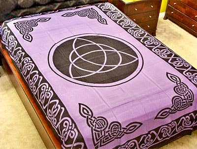 Triquetra Tapestry (Purple) - 72" x 108"