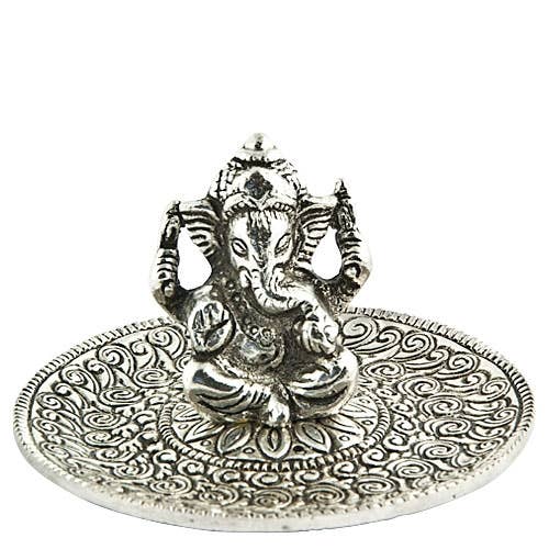 2 Pieces Lord Ganesh Incense Stick Burner - 4"D, 2"H