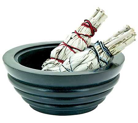 Smudge Pot or Charcoal Burner - 5"D, 2"H