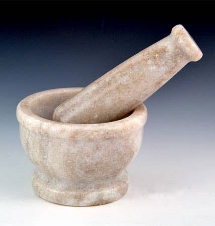 Brown Galaxy Marble Mortar & Pestle - 2"H, 3"D