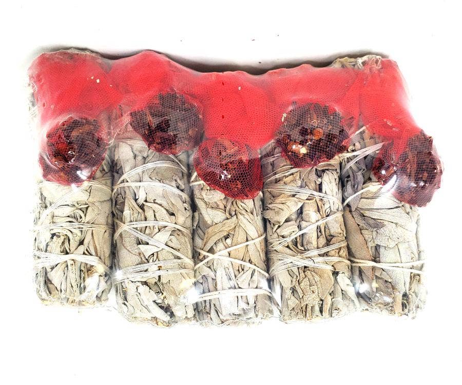 White Sage w/ Mini Bag of Cloves (5 pack)