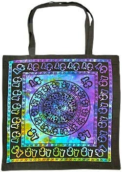 Om Chakra Tote Bag (Tie Dye) - 18" x 18"