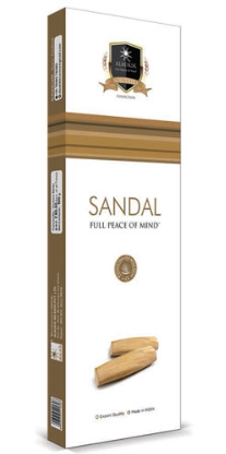 Sandal Incense by Alaukik - 90 Gram Pack (12 Packs Per Box)