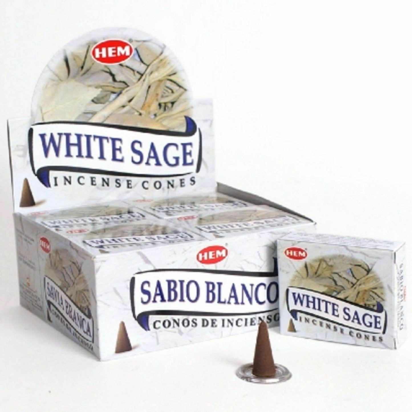 White Sage Hem  Incense Cones Bulk Wholesale 120 cones