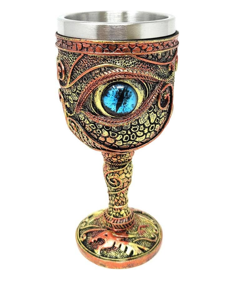 Dragon's Eye Goblet 7.5"H w/ Stainless Steel Cup - 2.25" Cup