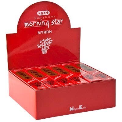 Morning Star Myrrh Incense 50 Sticks (12 Packs)