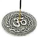 2 Pieces Celtic Om Symbol Incense Stick Burner - 4"D