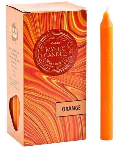 Goloka Orange Mini Ritual Candle (Pack of 20) - 0.5"x5"