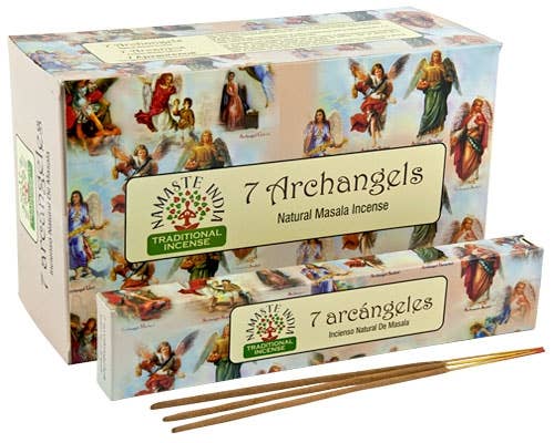 Namaste India - 7 Arcangels Incense - 12 Sticks Pack