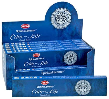 Hem Celtic Way of Life Incense - 15 Gram Pack (12 Packs P/B)