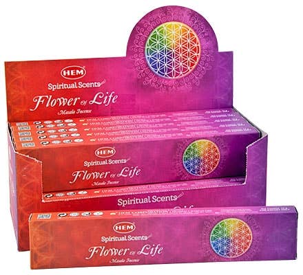 Hem Flower of Life Incense - 15 Gram Pack (12 Packs Per Box)