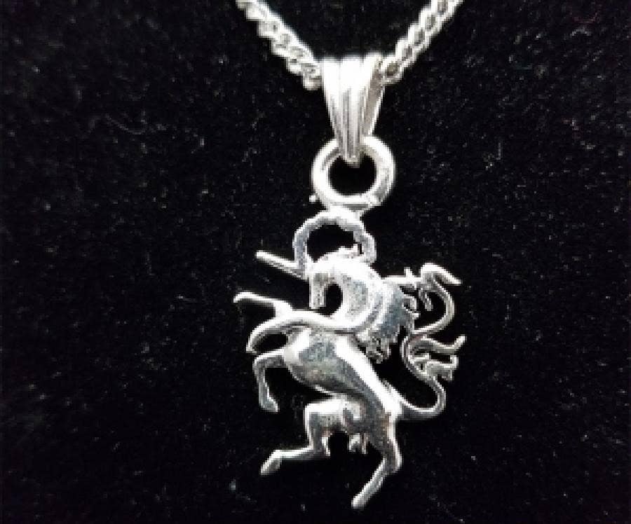 Unicorn Pendant 1.25 x 0.75"