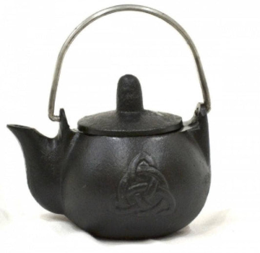 Triquetra Cast Iron Kettle look Cauldron 4" L