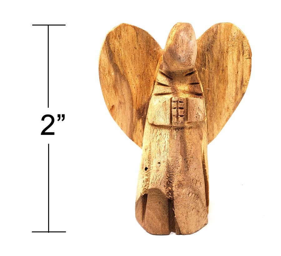 Palo Santo Carved Angel 2"