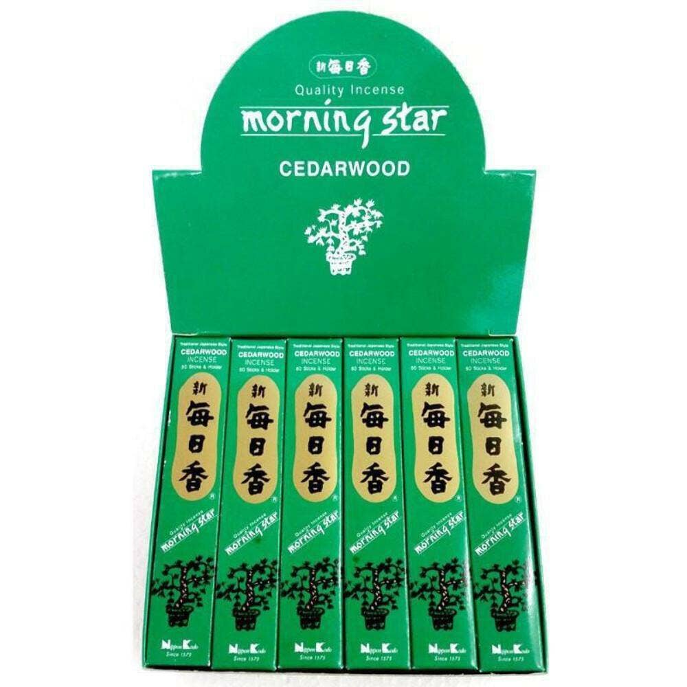 Nippon Kodo Morning Star Cedarwood Incsense 50 Sticks Pack