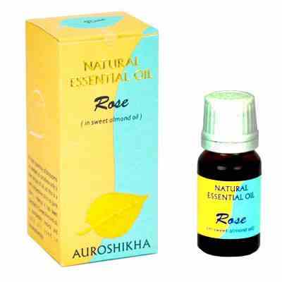 Auroshikha Rose Natural Essential Oil 10ml - 1/3fl.oz.