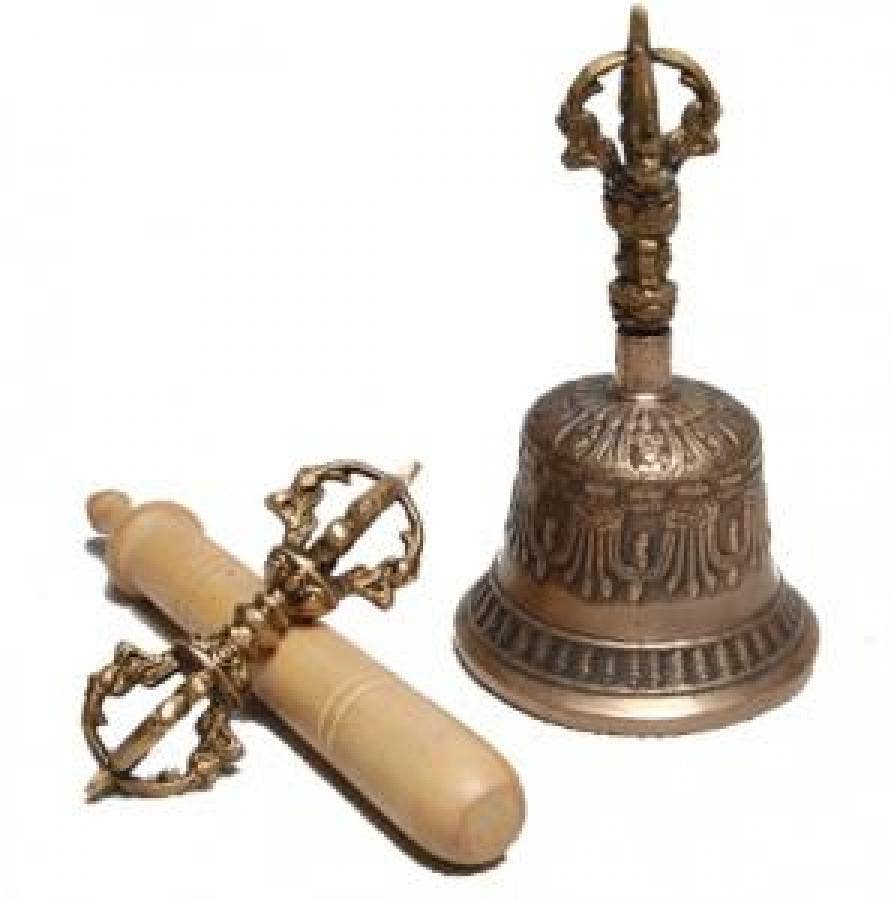 Tibetan Bell with Dorji 5"