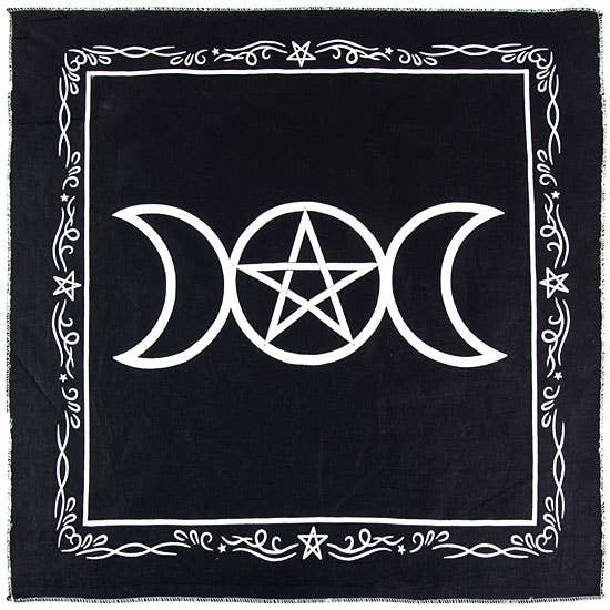 Triple Moon Altar Cloth - 20" x 20"