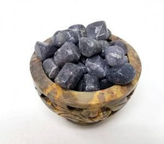 Iolite Tumbled Stone 1 Lb (Genuine Polished Gemstone)