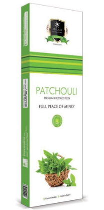 Patchouli Incense by Alaukik - 90 Gram Pack (12 Packs P/B)